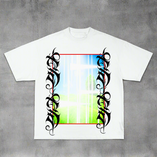 "GARDEN" white T-shirt